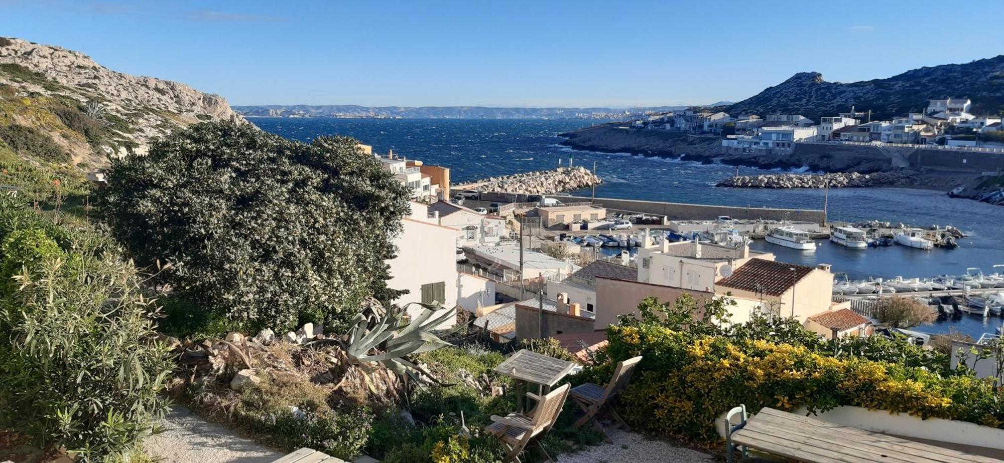 Cabanon Vue Mer Et Calanques Les Goudes Marsella Exterior foto